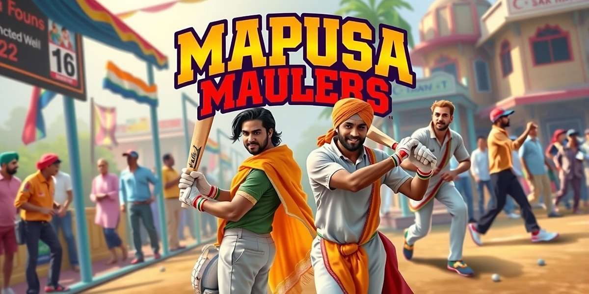 Mapusa Maulers Official Game Cover Mapusa Maulers game cover showing vibrant street cricket scene with Indian players in traditional attire